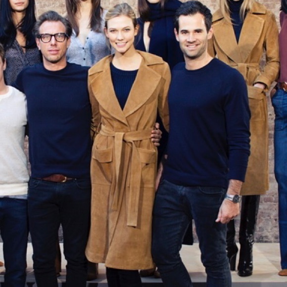 Frame Suede Leather Maxi Long Trench Coat Jacket Le Duster Tan Camel Size XS S - Picture 4 of 17